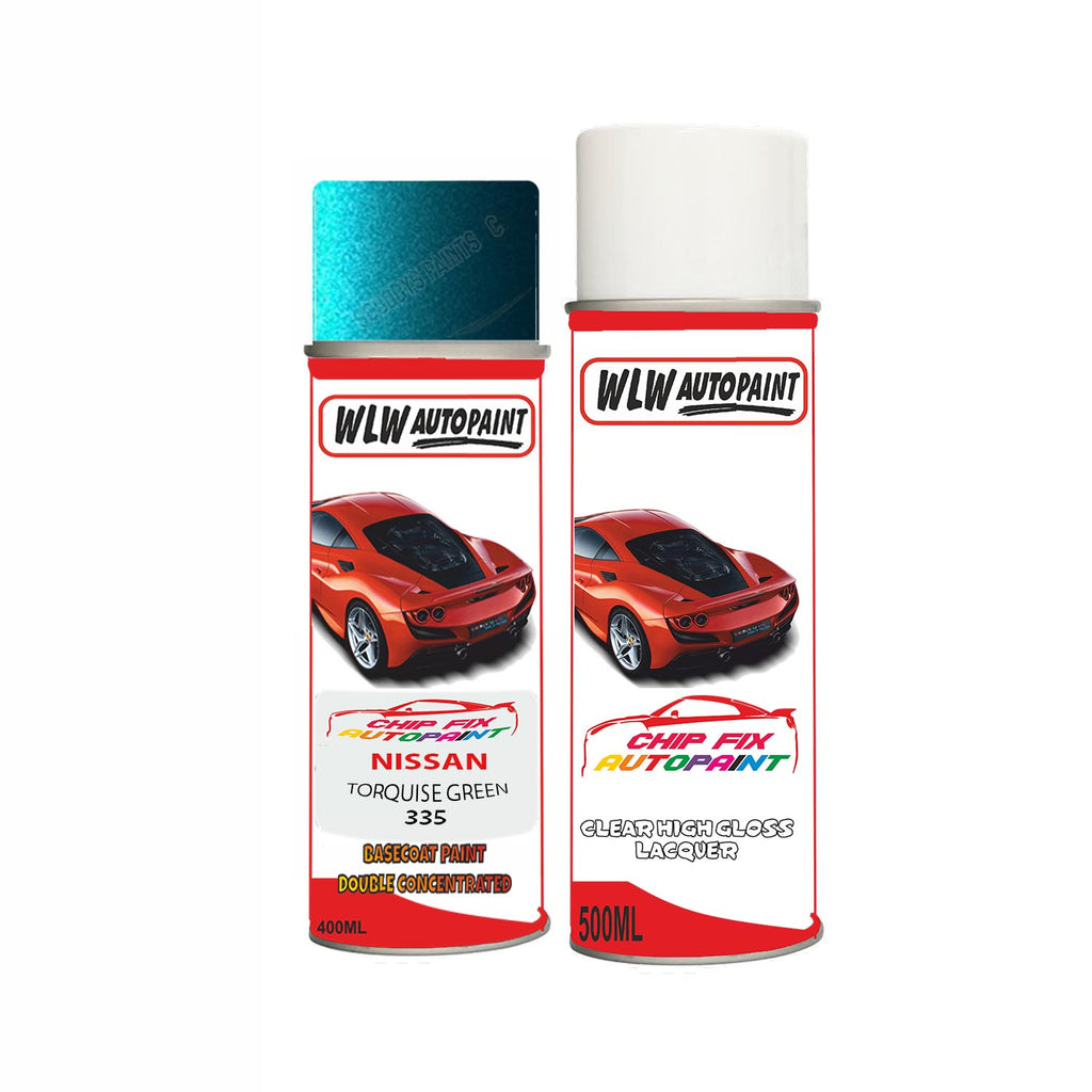 NISSAN TORQUISE GREEN Code:(335) Car Aerosol Spray Paint Can