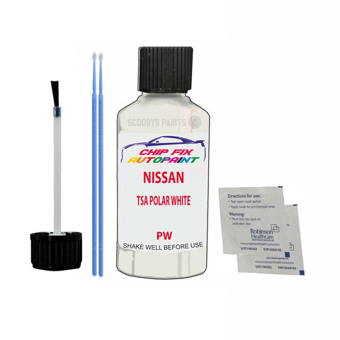NISSAN TSA POLAR WHITE Code:(PW) Car Touch Up Paint Scratch Repair
