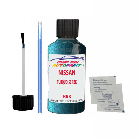 NISSAN TURQUOISE RBK Code:(RBK) Car Touch Up Paint Scratch Repair