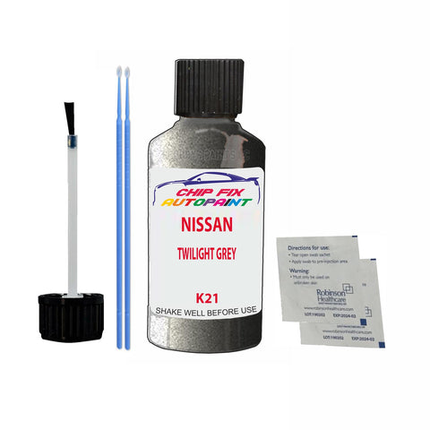 NISSAN TWILIGHT GREY Code:(K21) Car Touch Up Paint Scratch Repair