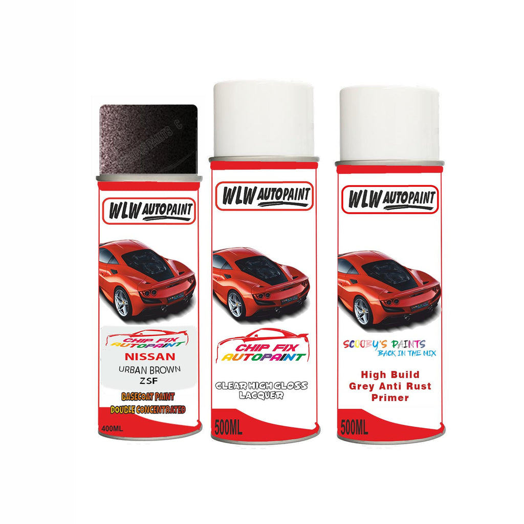 NISSAN URBAN BROWN Code:(ZSF) Car Aerosol Spray Paint Can