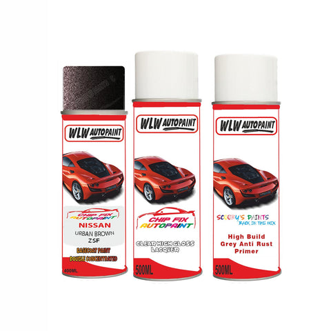 NISSAN URBAN BROWN Code:(ZSF) Car Aerosol Spray Paint Can