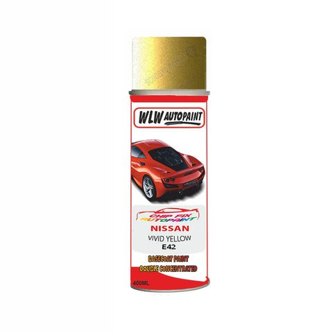 NISSAN VIVID YELLOW Code:(E42) Car Aerosol Spray Paint Can