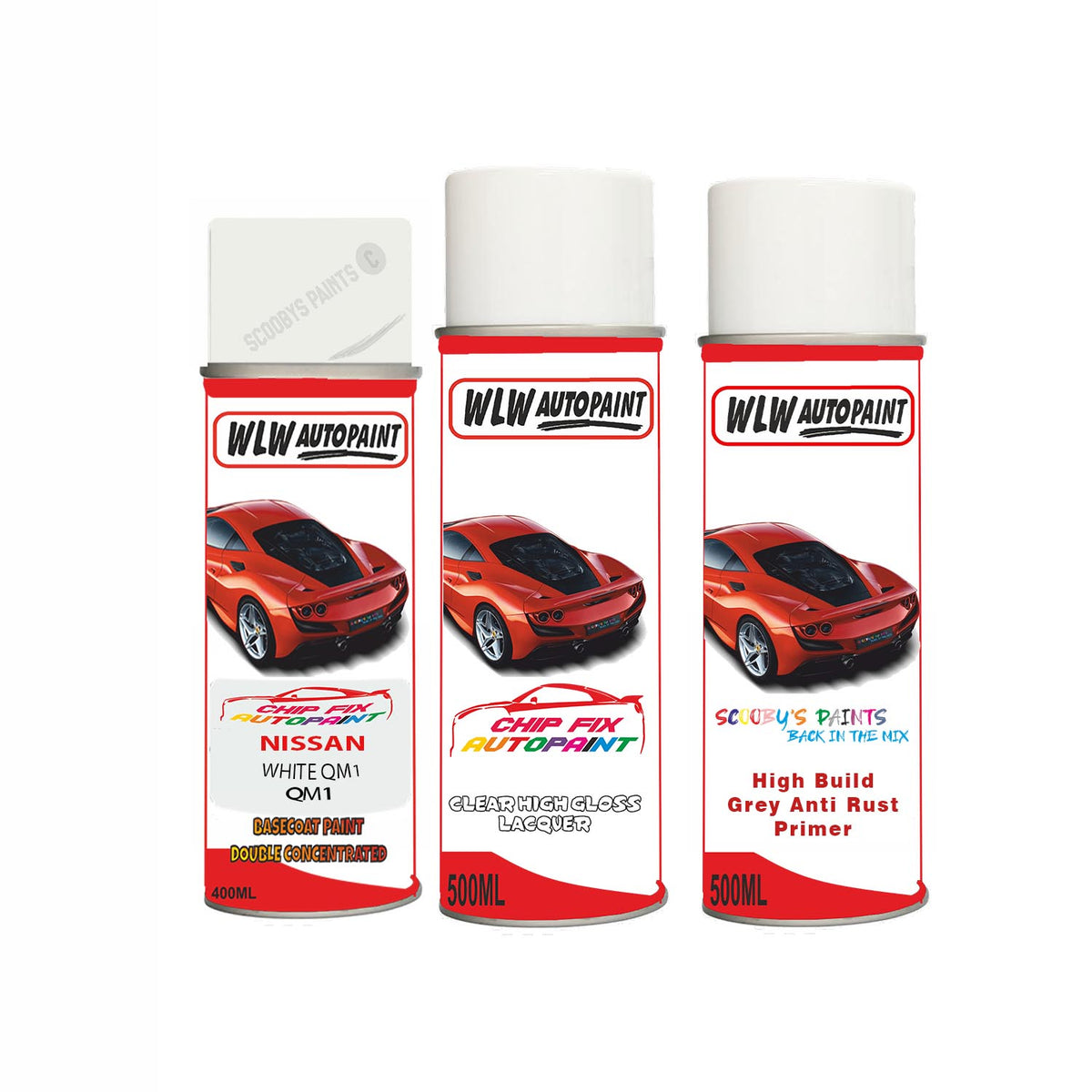 NISSAN WHITE QM1 Code(QM1) Car Aerosol Spray Paint Can Car Touch Up