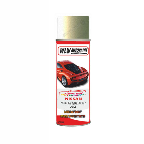 NISSAN YELLOW GREEN J32 Code:(J32) Car Aerosol Spray Paint Can