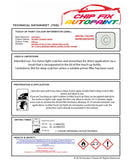 Data Safety Sheet Vauxhall Astra Converible Olympic/Summit White 40R/Gaz 2009-2021 White Instructions for use paint