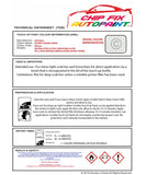 Data Safety Sheet Vauxhall Astra Sports Tourer Olympic/Summit White 40R/Gaz 2009-2021 White Instructions for use paint