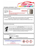 Data Safety Sheet Bmw 2 Series Orion Silver Wa92 2009-2018 Grey Instructions for use paint