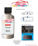 paint code location sticker Bmw 2 Series Orion Silver Wa92 2009-2018 Grey plate find code