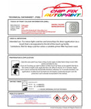 Data saftey sheet Golf Cabrio Oryx White L0K1 2010-2022 White instructions for use