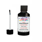 Paint For Peugeot 108 Noir Onyx 500, EXY, P0XY 1981-2021 Black Touch Up Paint