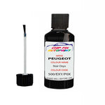 Paint For Peugeot 406 Noir Onyx 500, EXY, P0XY 1981-2021 Black Touch Up Paint
