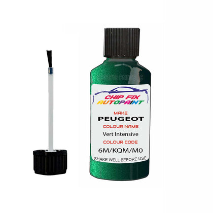 Paint For Peugeot 807 Vert Intensive 6M, KQM, M0QM 1998-2007 Green Touch Up Paint