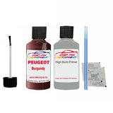 primer undercoat anti rust  Peugeot 505 Burgundy 603, M0JQ, EJQ 1984-1990 Red Touch Up Paint