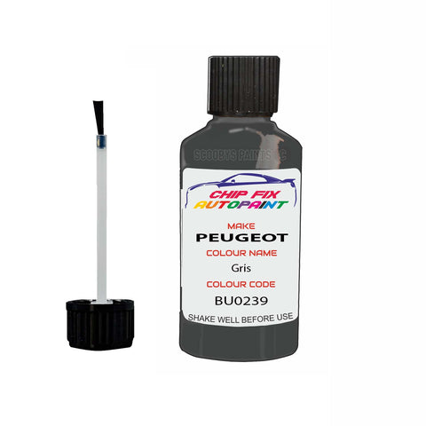 Paint For Peugeot 207 SW outdoor Gris BU0239 2008-2008 Silver Grey Touch Up Paint