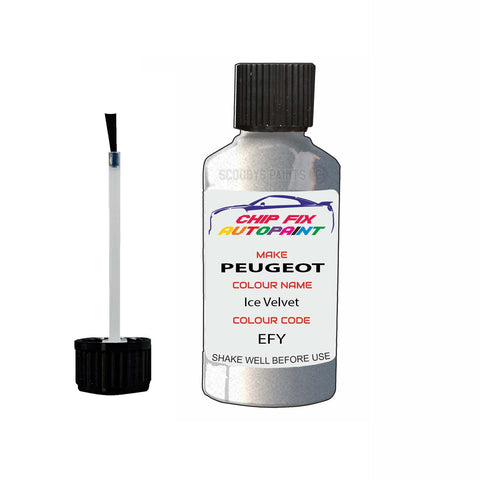 Paint For Peugeot 208 Ice Velvet EFY 2012-2012 Silver Grey Touch Up Paint
