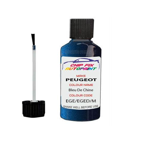 Paint For Peugeot 807 Bleu De Chine EGE, EGED, M0GE 1995-2016 Blue Touch Up Paint