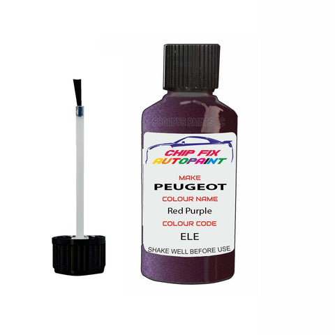 Paint For Peugeot 108 Red Purple ELE 2014-2022 Purple Touch Up Paint