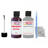 primer undercoat anti rust  Peugeot 108 Red Purple ELE 2014-2022 Purple Touch Up Paint