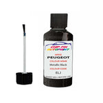 Paint For Peugeot 308 Metallic Black ELJ 2012-2013 Black Touch Up Paint