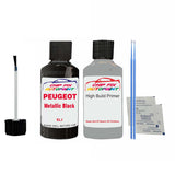 primer undercoat anti rust  Peugeot 308 Metallic Black ELJ 2012-2013 Black Touch Up Paint