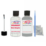 primer undercoat anti rust  Peugeot 2008 Blanc Banquise EWP, P0WP, POWP 1993-2022 White Touch Up Paint