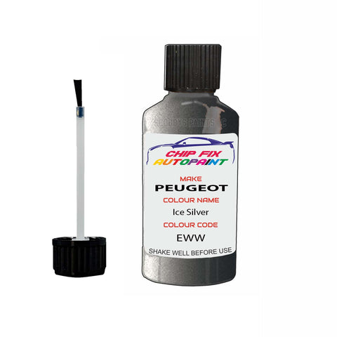 Paint For Peugeot 208 Ice Silver EWW 2015-2018 Silver Grey Touch Up Paint