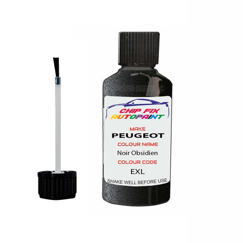 Paint For Peugeot 3008 Noir Obsidien EXL 2000-2022 Black Touch Up Paint