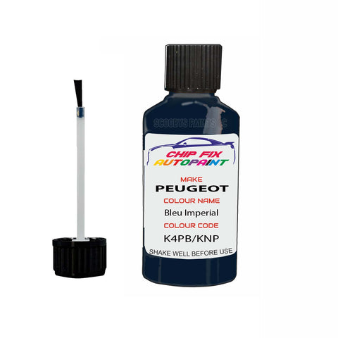 Paint For Peugeot 807 Bleu Imperial K4PB, KNP 1994-2020 Blue Touch Up Paint