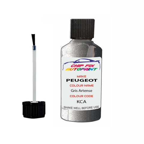 Paint For Peugeot 3008 Gris Artense KCA 2013-2022 Silver Grey Touch Up Paint