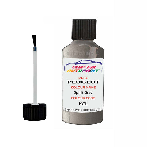 Paint For Peugeot 208 XY Spirit Grey KCL 2013-2016 Silver Grey Touch Up Paint