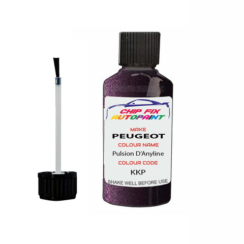 Paint For Peugeot 208 Pulsion D'Anyline KKP 2013-2016 Purple Touch Up Paint