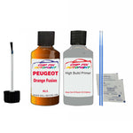 primer undercoat anti rust  Peugeot 3008 Orange Fusion KLS 2018-2022 Orange Touch Up Paint