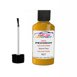 Paint For Peugeot 3008 Jaune Faro KLT 2018-2022 Yellow Touch Up Paint