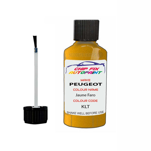Paint For Peugeot 3008 Jaune Faro KLT 2018-2022 Yellow Touch Up Paint