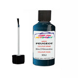 Paint For Peugeot 407 Bleu D'Alexandrie KNJ 2005-2007 Blue Touch Up Paint