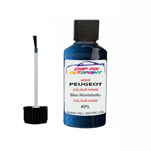 Paint For Peugeot 307 Bleu Montebello KPL 2005-2012 Blue Touch Up Paint