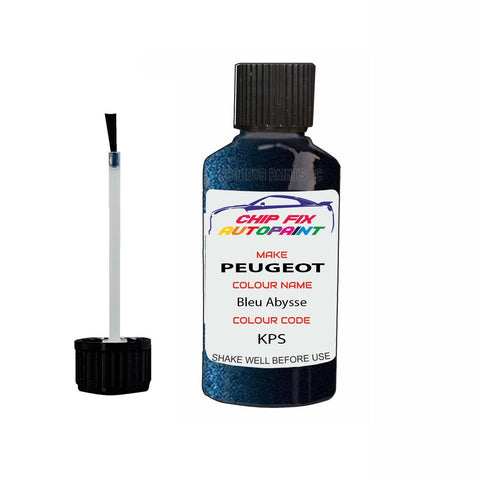 Paint For Peugeot 407 Bleu Abysse KPS 2006-2012 Blue Touch Up Paint