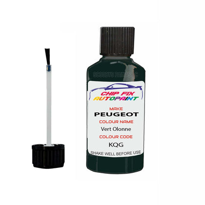 Paint For Peugeot 607 Vert Olonne KQG 1999-2003 Green Touch Up Paint