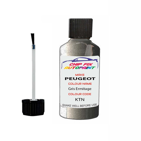 Paint For Peugeot 207 CC Gris Ermitage KTN 2006-2015 Silver Grey Touch Up Paint