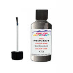 Paint For Peugeot 407 Gris Moondust KTQ 2006-2014 Silver Grey Touch Up Paint