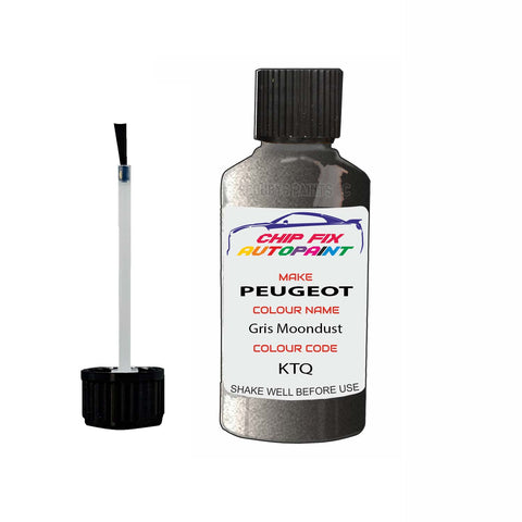 Paint For Peugeot 207 Coupe Gris Moondust KTQ 2006-2014 Silver Grey Touch Up Paint