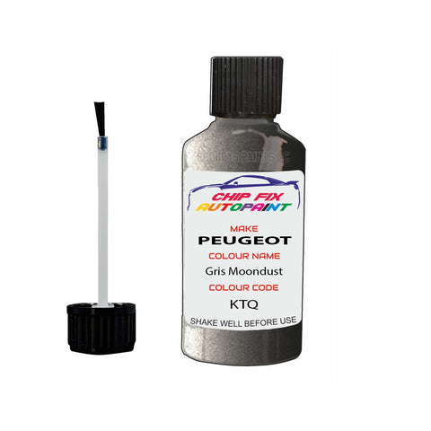Paint For Peugeot 207 SW outdoor Gris Moondust KTQ 2006-2014 Silver Grey Touch Up Paint