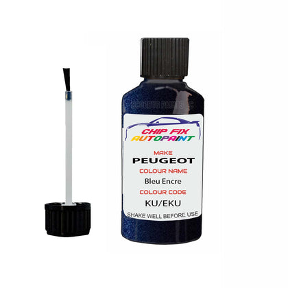 Paint For Peugeot 308 SW Bleu Encre KU, EKU 2013-2022 Blue Touch Up Paint