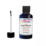 Paint For Peugeot 208 Bleu Encre KU, EKU 2013-2022 Blue Touch Up Paint