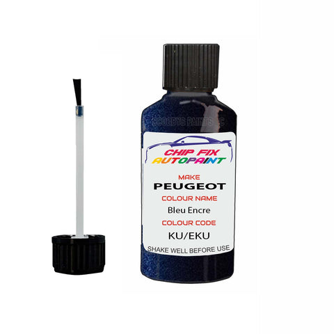 Paint For Peugeot 508 Bleu Encre KU, EKU 2013-2022 Blue Touch Up Paint