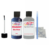 primer undercoat anti rust  Peugeot 2008 Bleu Virtuel KUC 2011-2017 Blue Touch Up Paint