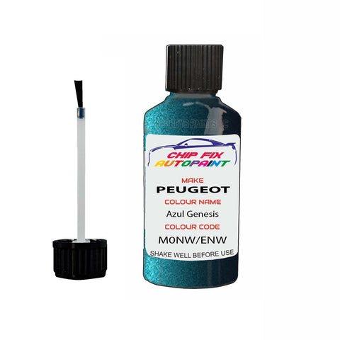 Paint For Peugeot 406 Azul Genesis M0NW, ENW 1995-1999 Blue Touch Up Paint