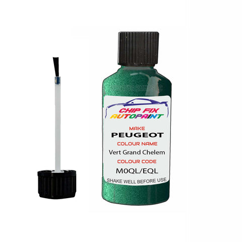 Paint For Peugeot 306 cabrio Vert Grand Chelem M0QL, EQL 1995-1999 Green Touch Up Paint