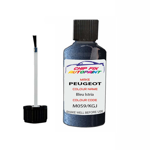 Paint For Peugeot 4007 Bleu Istria M0S9, KGJ 2007-2009 Blue Touch Up Paint